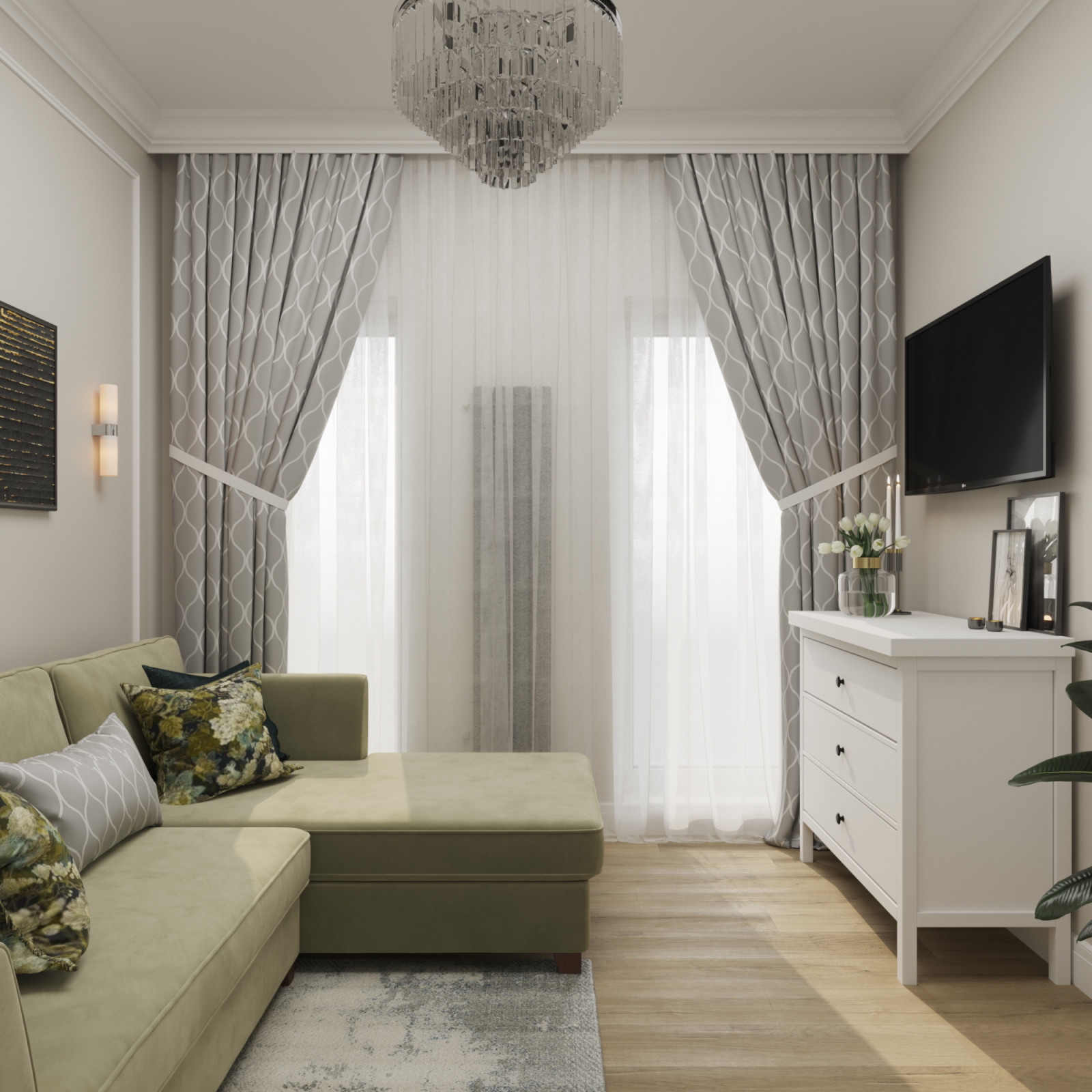 Неоклассика в таунхаусе