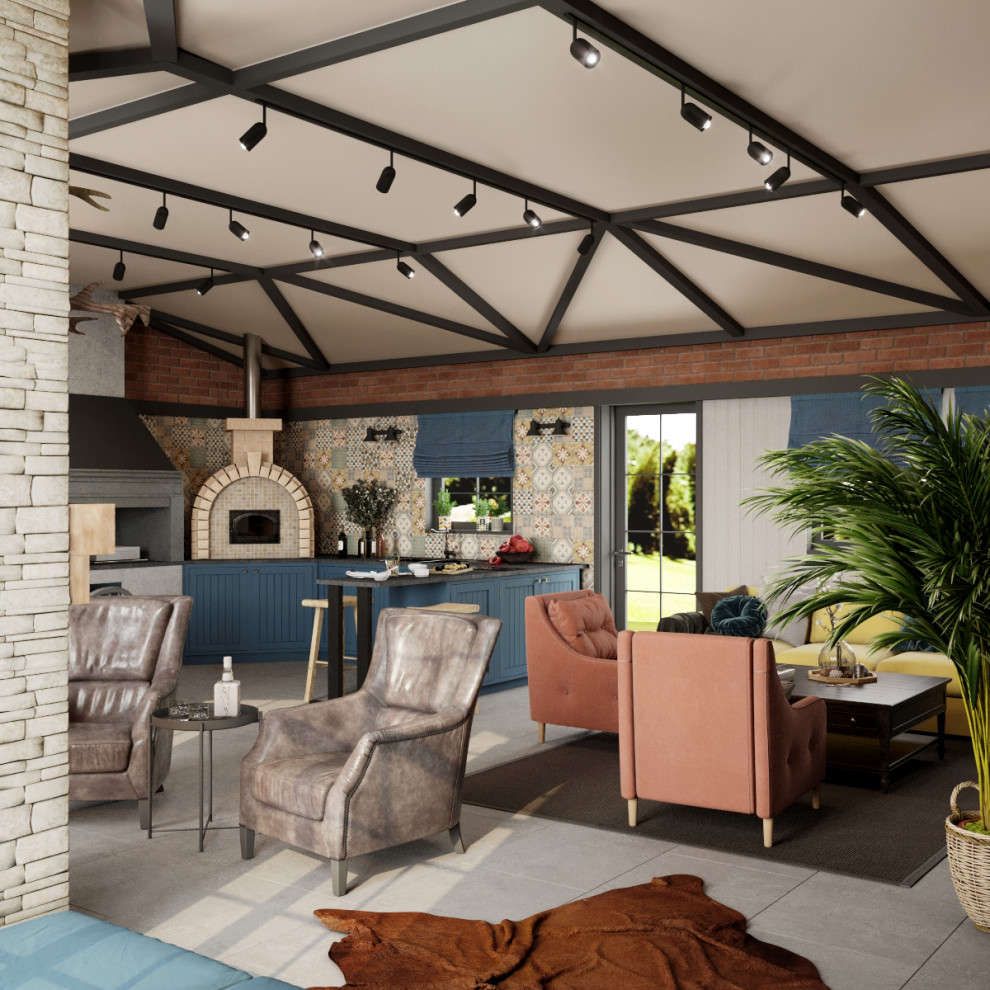 Обложка проекта: Загородный дом. Банный комплекс в частном доме.