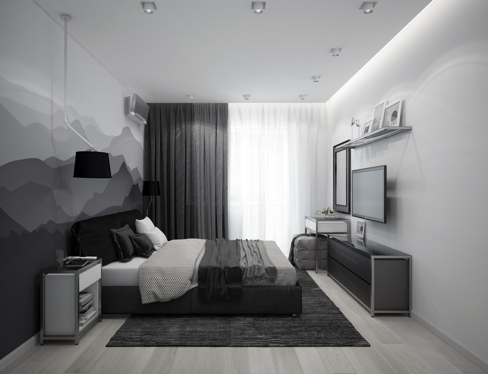 Квартира Множество оттенков серого — Спальня