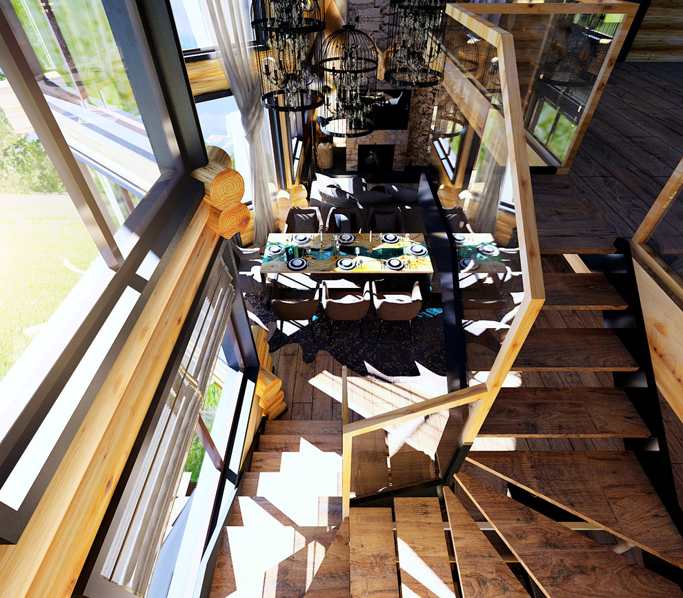 интерьер деревянного дома