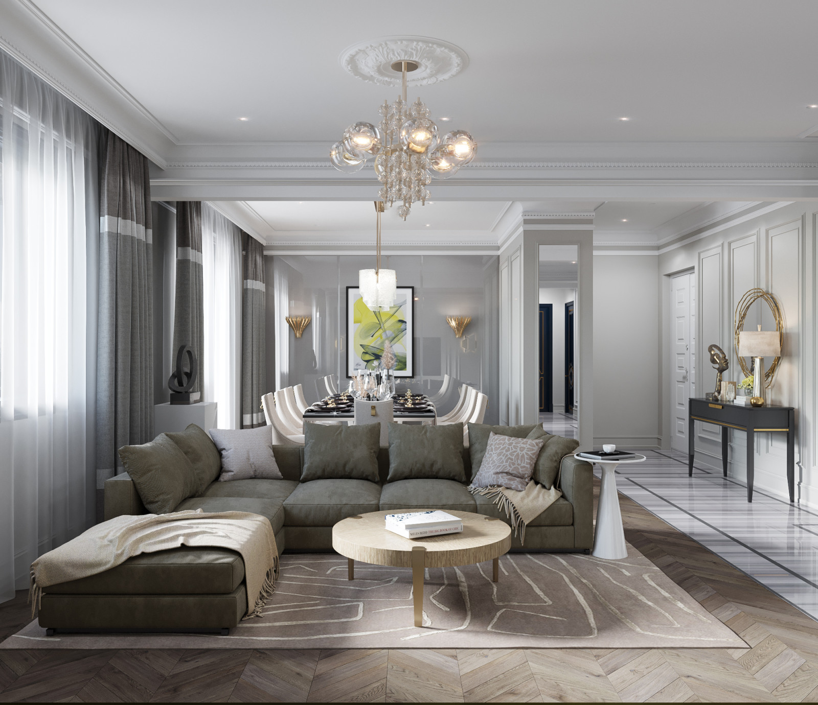 Обложка проекта: Квартира на Краснопресненской 74 кв.м