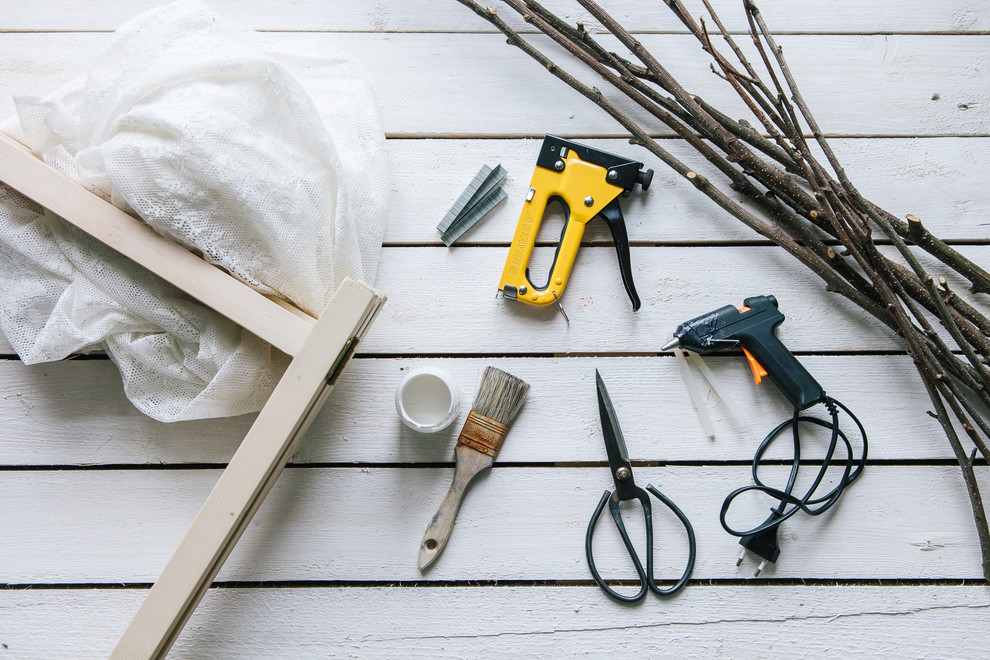 DIY: Лесной декор для скучной ширмы