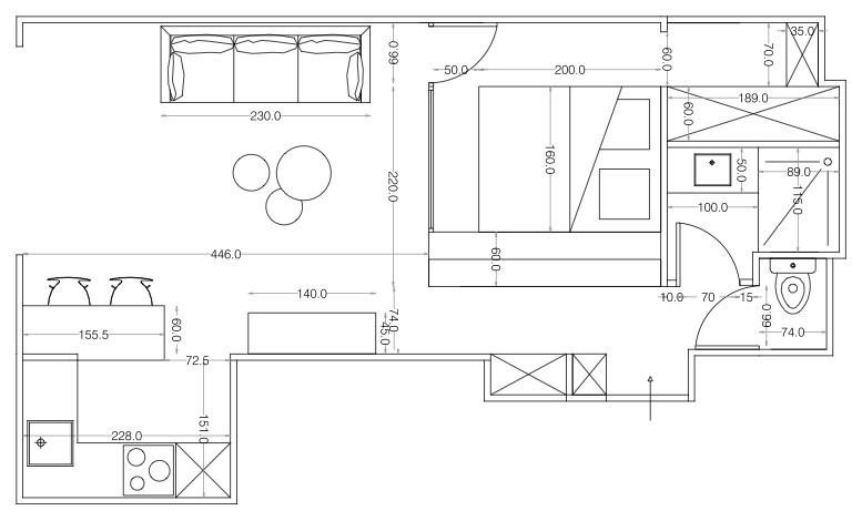 Houzz Франция: Из студии — квартира с отдельной спальней