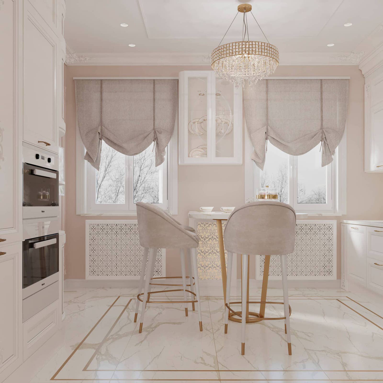 Дизайн и ремонт таунхауса в ЖК «Николинские ключи» — Роскошь вне времени