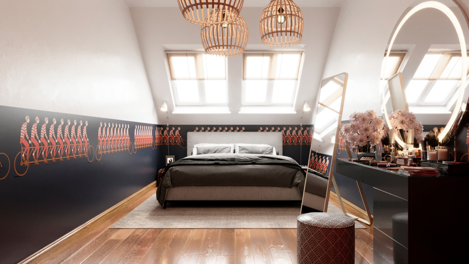 Мансардная квартира, Современная классика