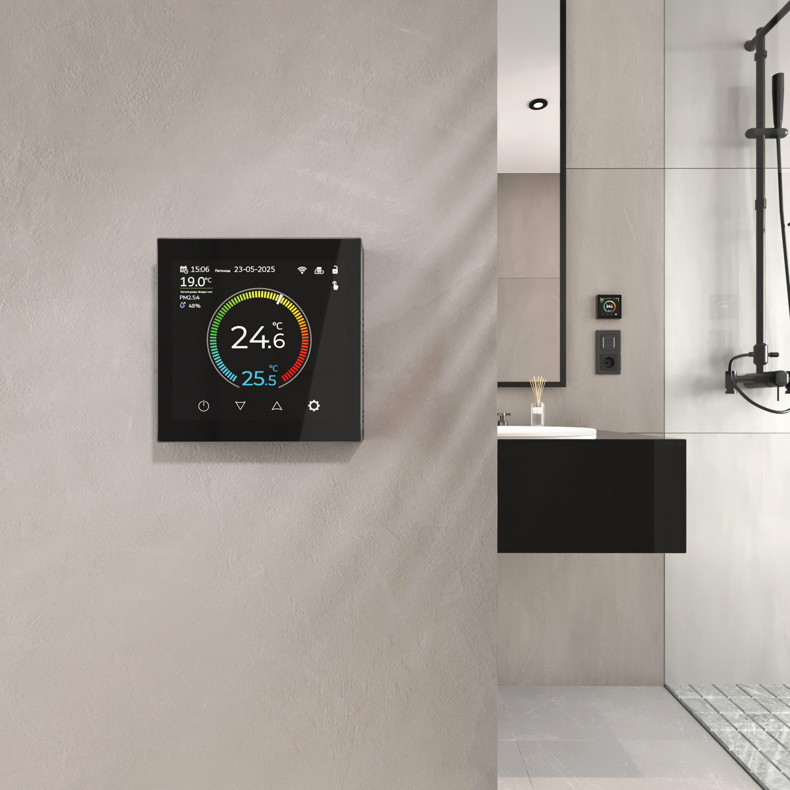 Новинка для умного дома — стильный терморегулятор Werkel с сенсорным экраном