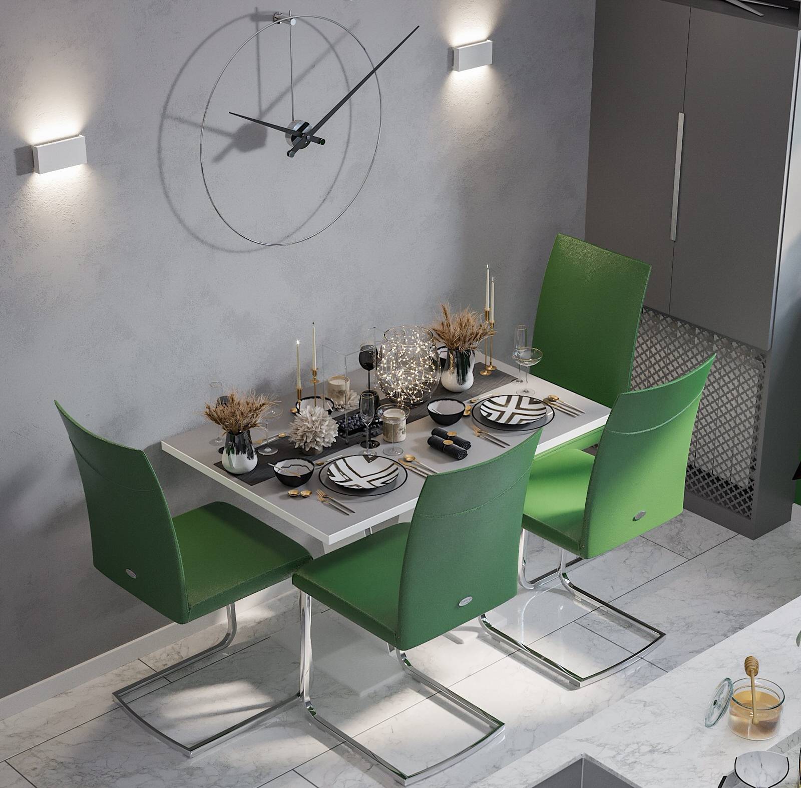 Кухня и ванна в современном стиле!