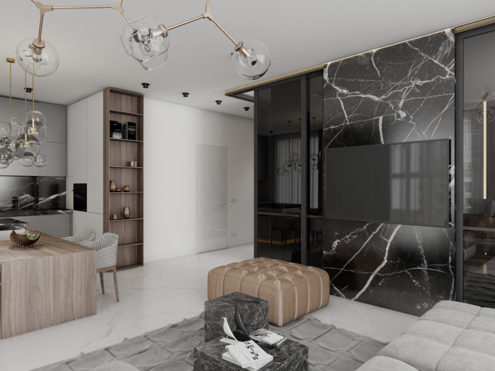 №14. Стильный и сильный интерьер в центре города Иркутск.