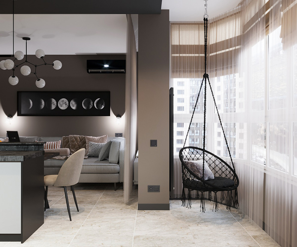 Кухня-гостиная в ЖК Достояние