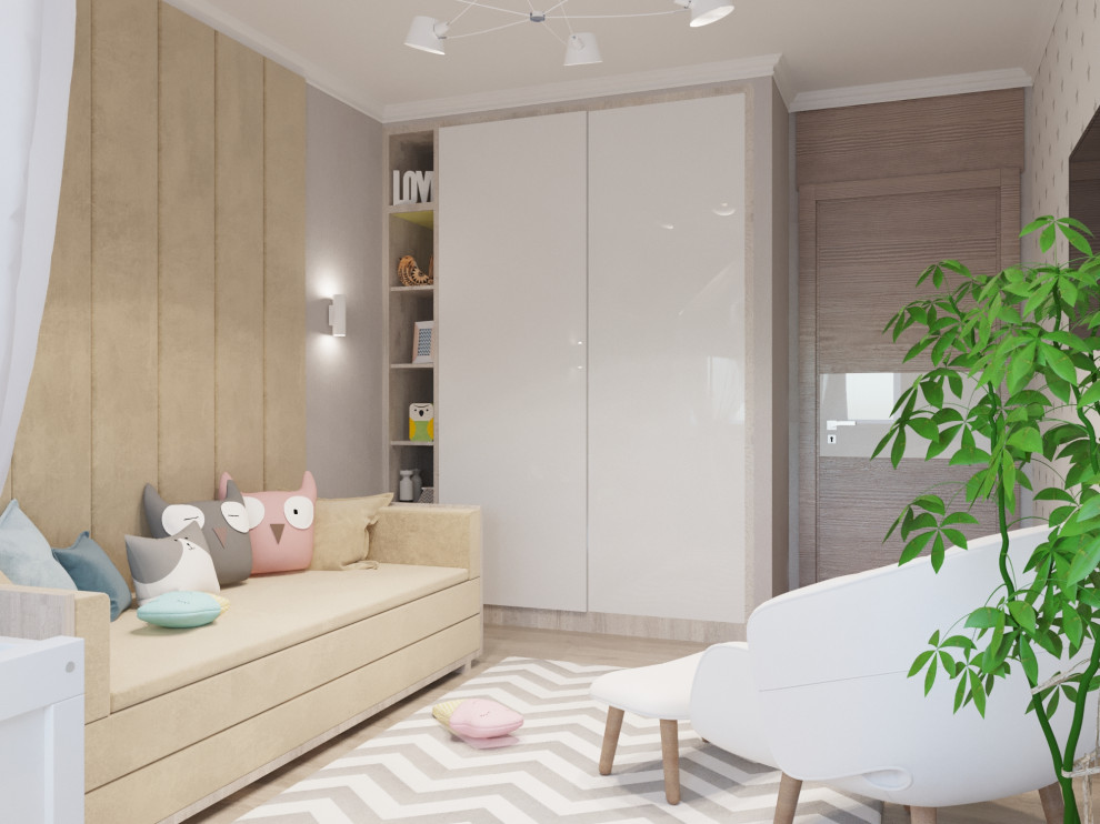 Дизайн-проект. 3-хкомнатная квартира в ЖК "Левобережный". Тула. 2017 г.