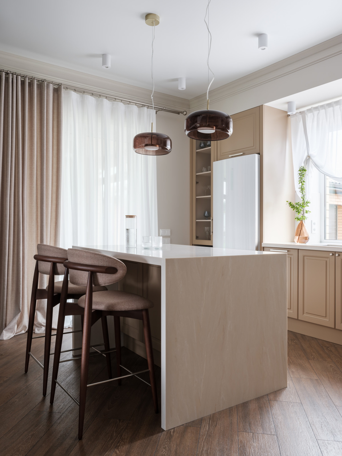 Двухэтажный дом с террасой площадью 170 м²