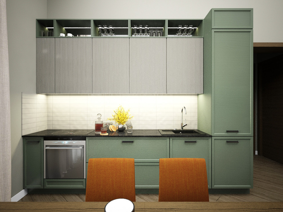 Проект гостиной в коттеджном посёлке "Найди" в Игермане