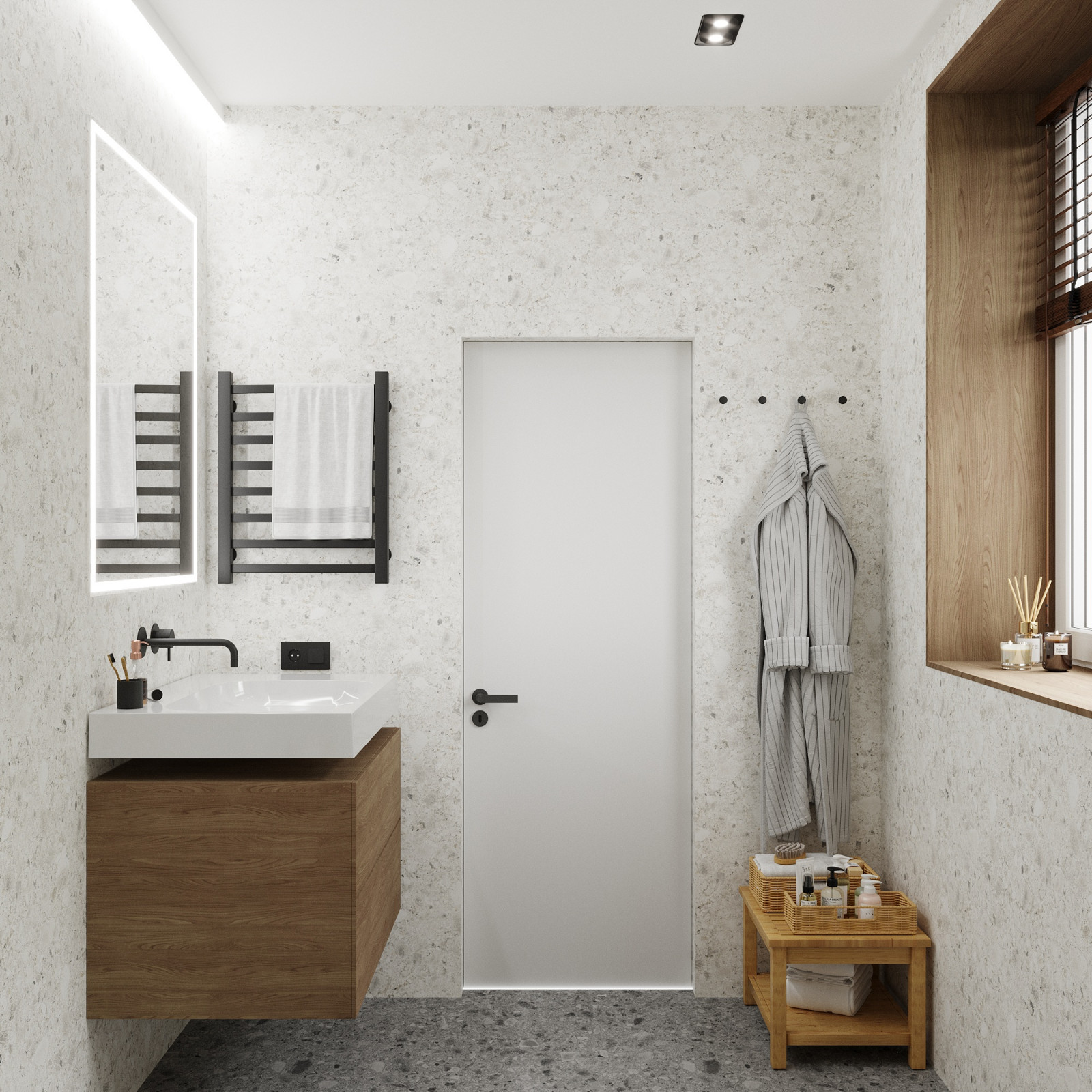 Мастер-ванная в загородном доме