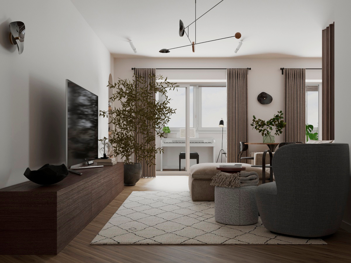 КВАРТИРА В СКАНДИНАВСКОМ СТИЛЕ