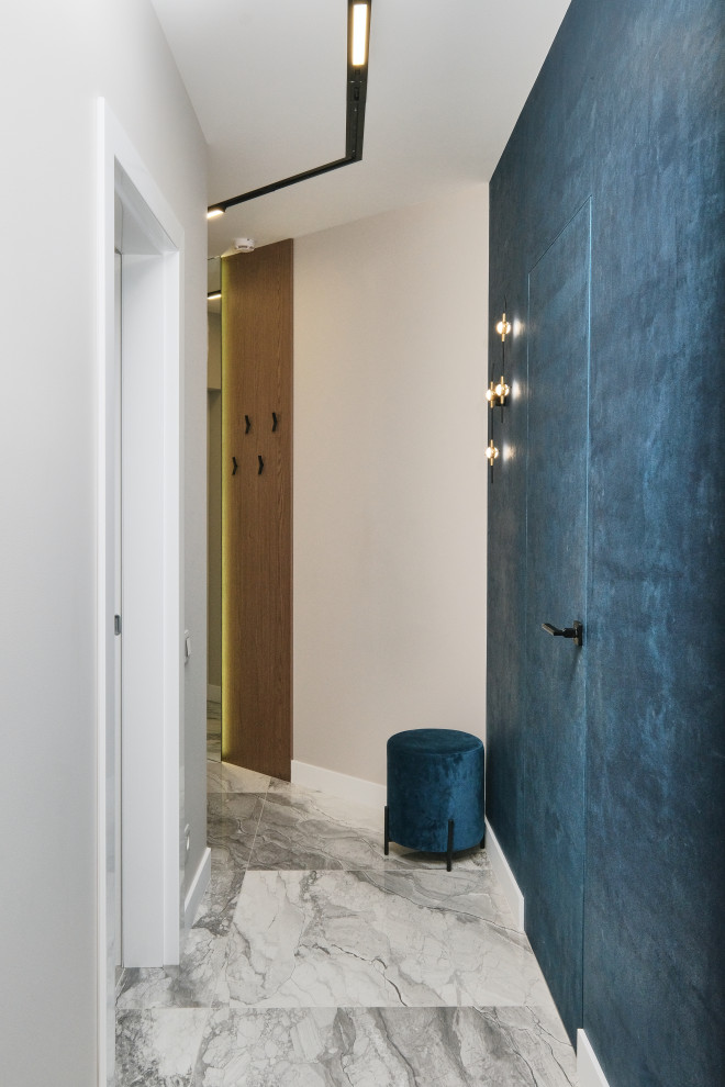 Квартира с акцентами синего ЖК  Морская Симфония