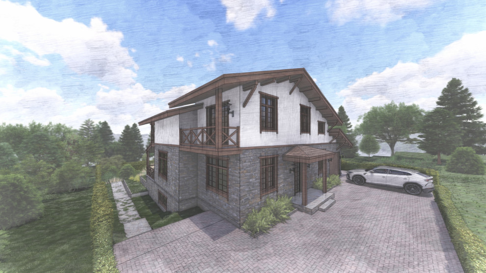 Частный жилой дом в Красной поляне