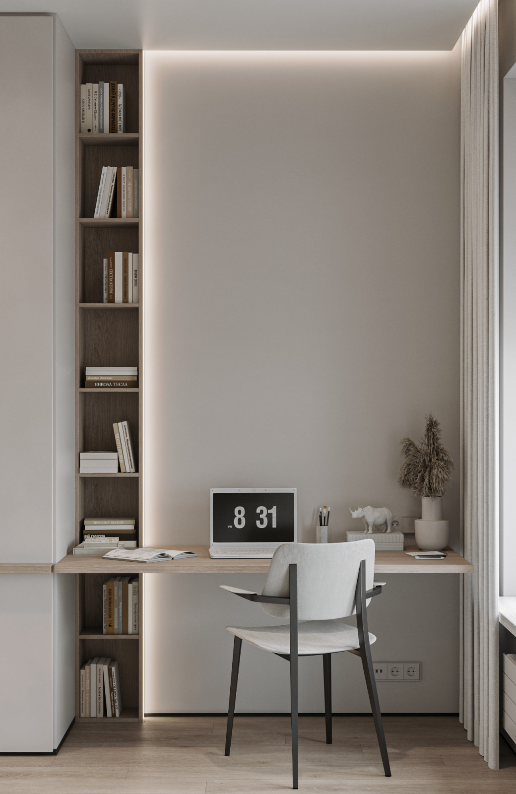 Дизайн интерьера, современный эко стиль.