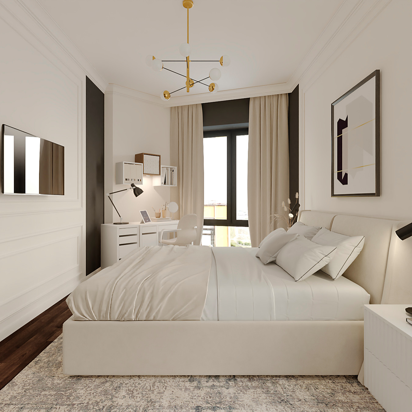 Дизайн-проект апартаментов 37,5 кв.м. в ЖК "Савеловский Сити"