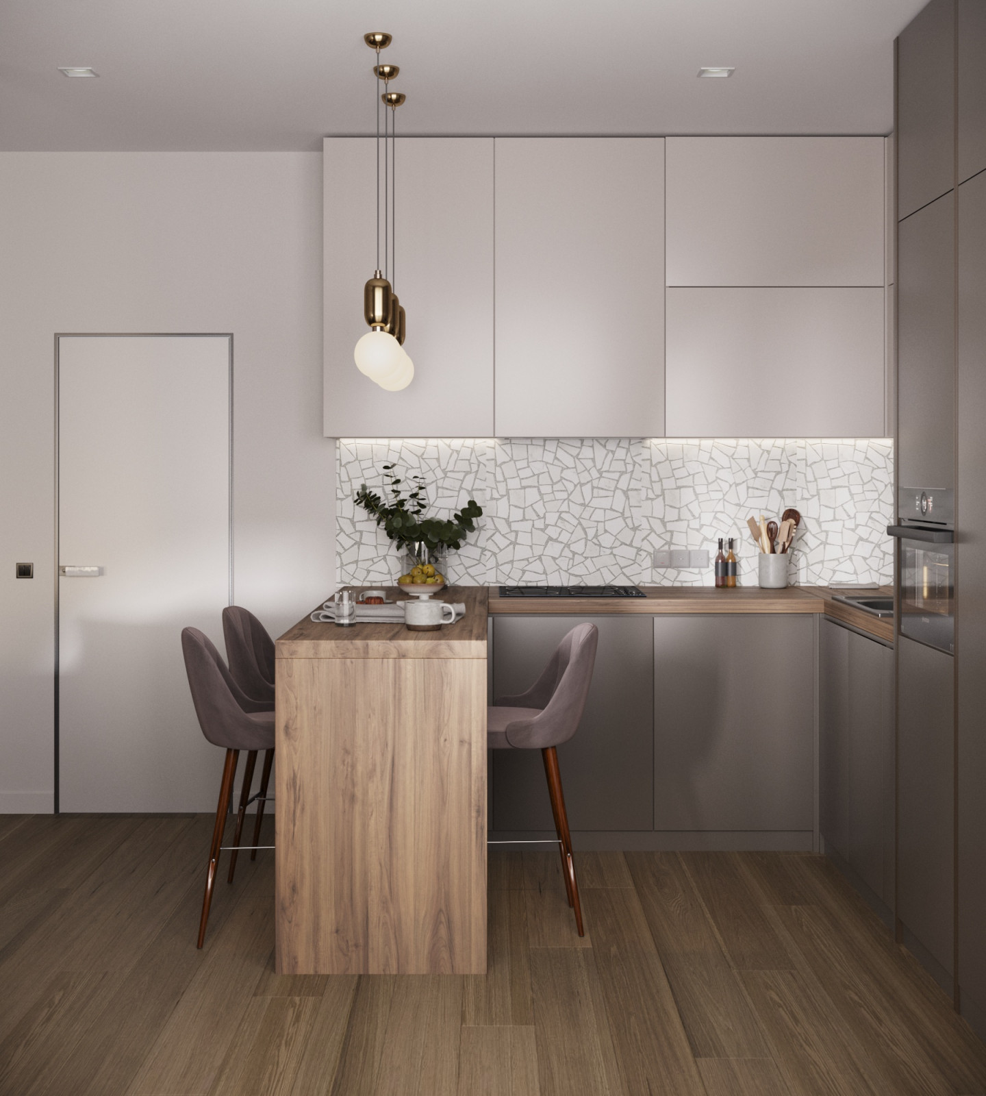 Обложка проекта: Кухня-гостиная