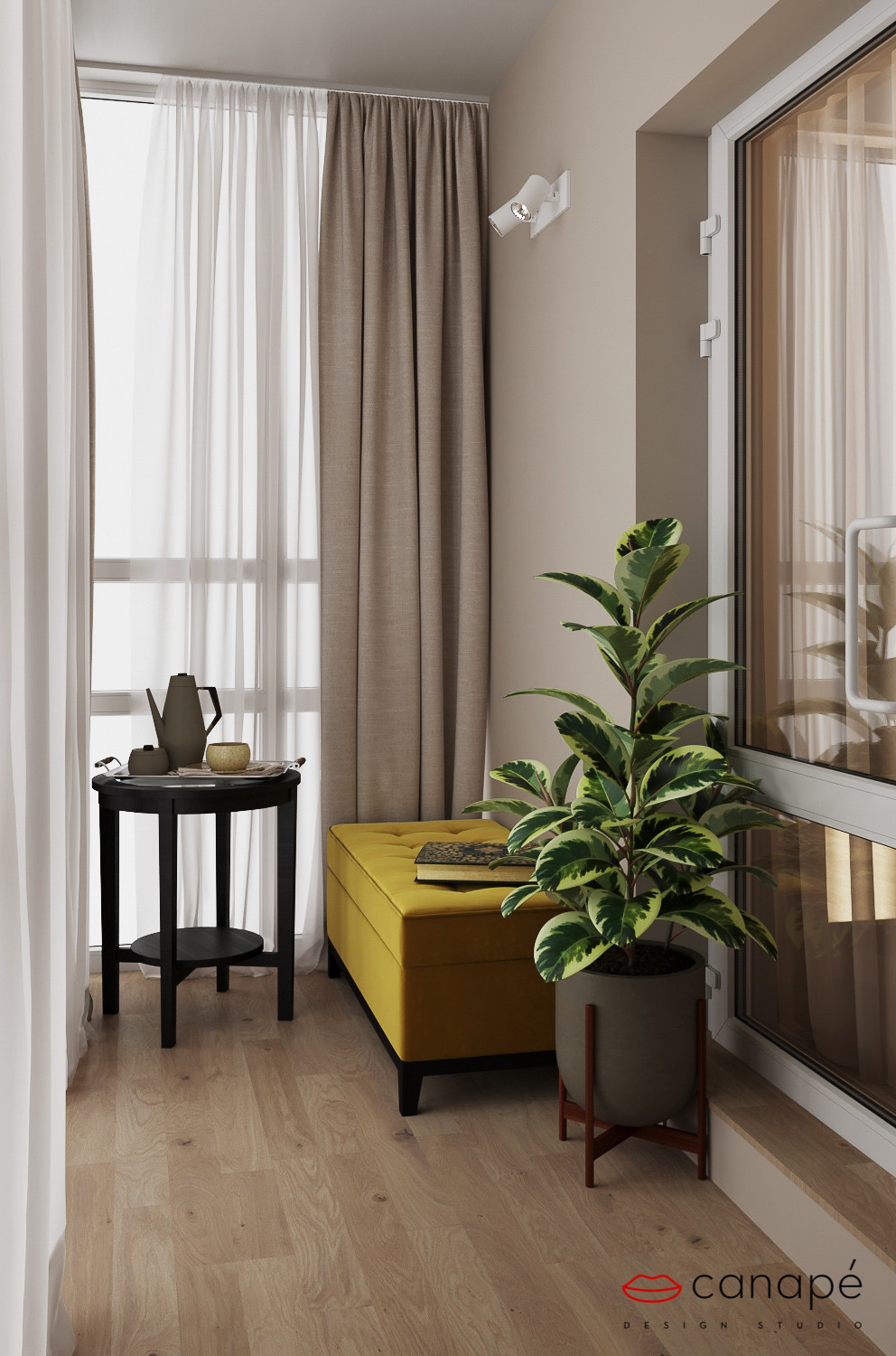 Нюансы синего и горчица