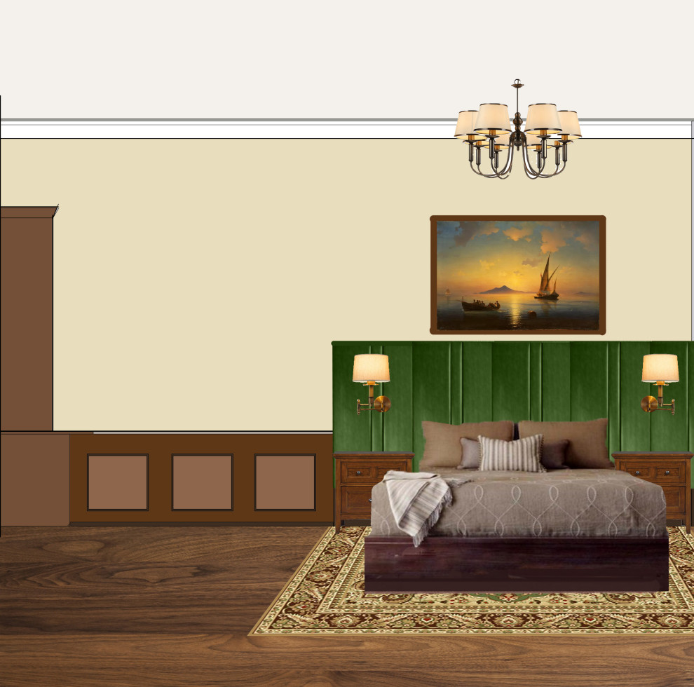 Эскизы интерьеров для коттеджа в Парк Вилл