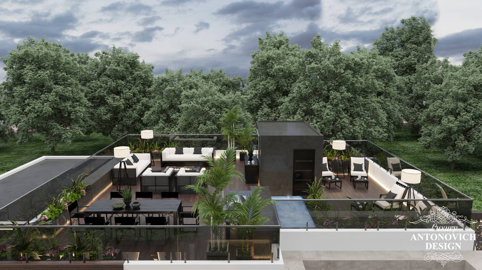 Дизайн-проект экстерьера современного дома