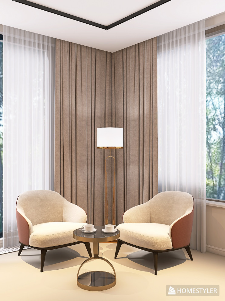 Мастер спальня в современном стиле с элементами Ар-Деко