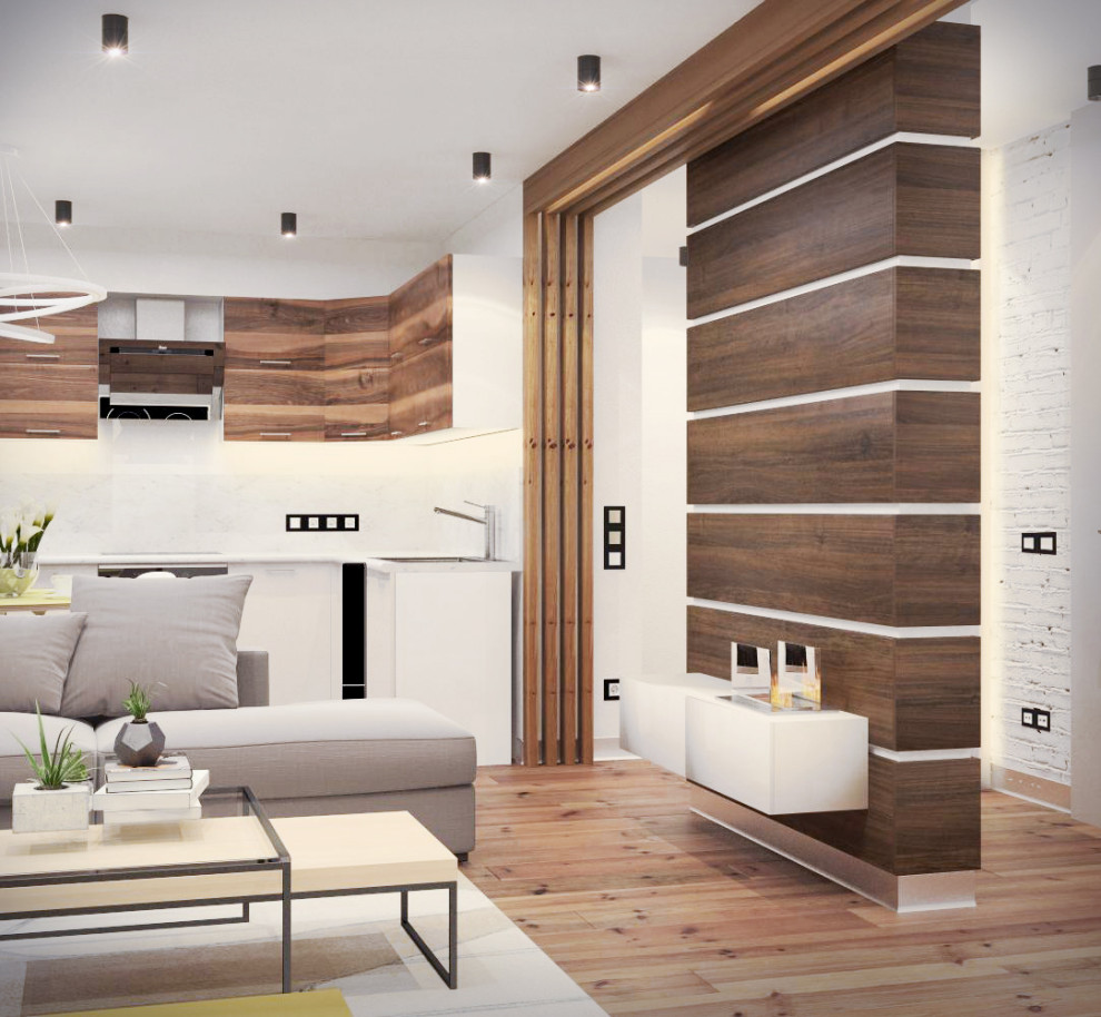 Дизайн-проект трехкомнатной квартиры "Над облаками"