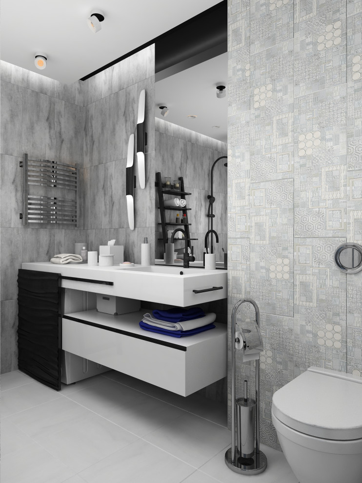 Аскетичный и женственный, лаконичный и смелый интерьер квартиры в трех уровнях