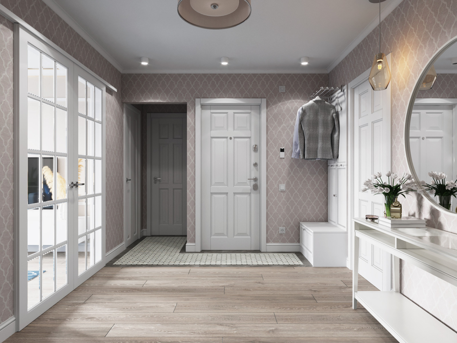 Квартира в голубых тонах в Новой Боровой