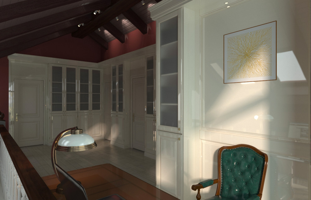 Второй этаж. Библиотека - кабинет