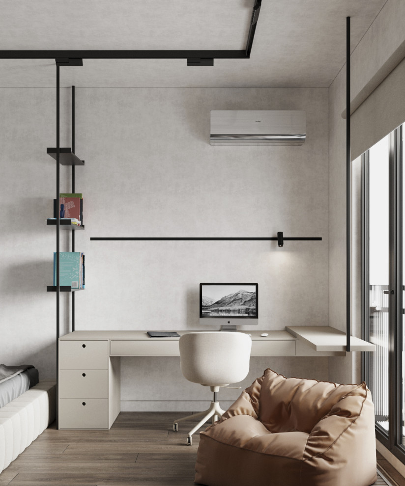 Брутальная квартира для семьи с ребенком