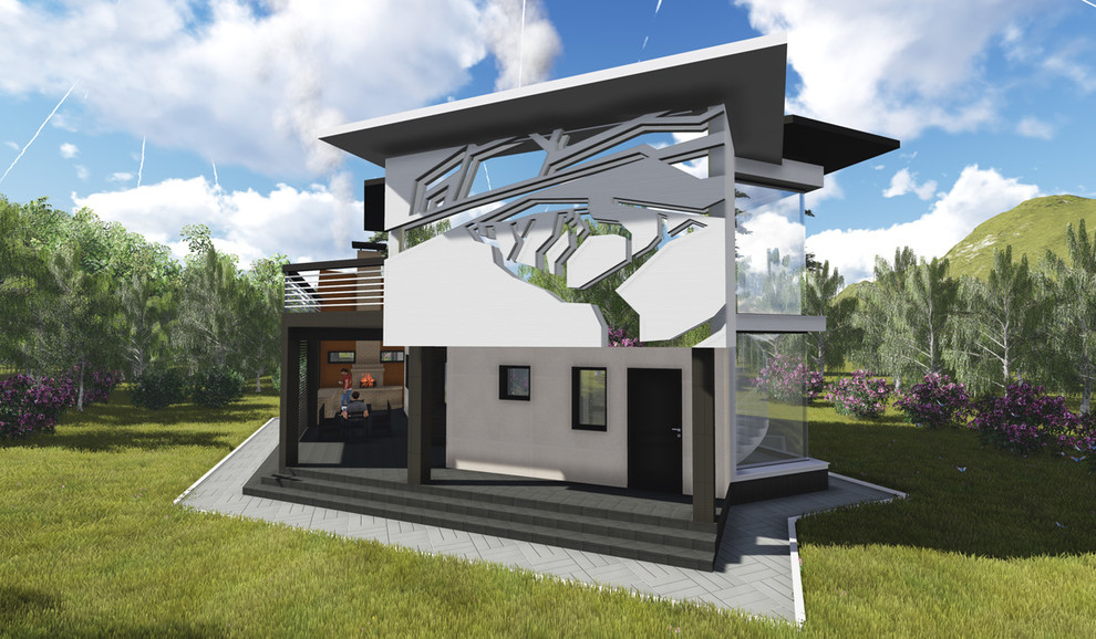 Проектирование. Баня из арболита  (S= 122,08 м2)