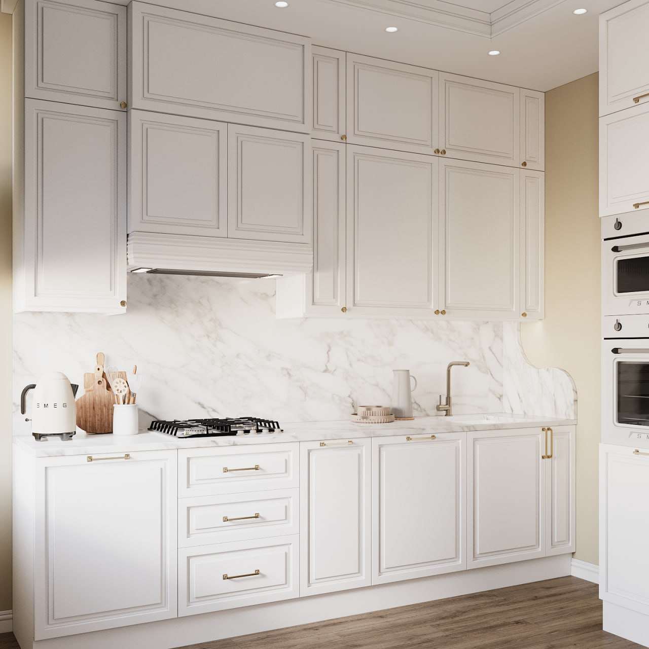 Дизайн-проект квартиры в "Сталинке" в классическом стиле