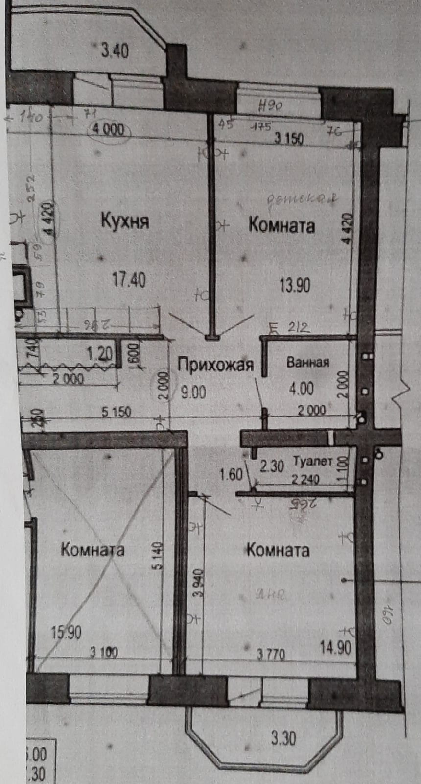 План от застройщика
