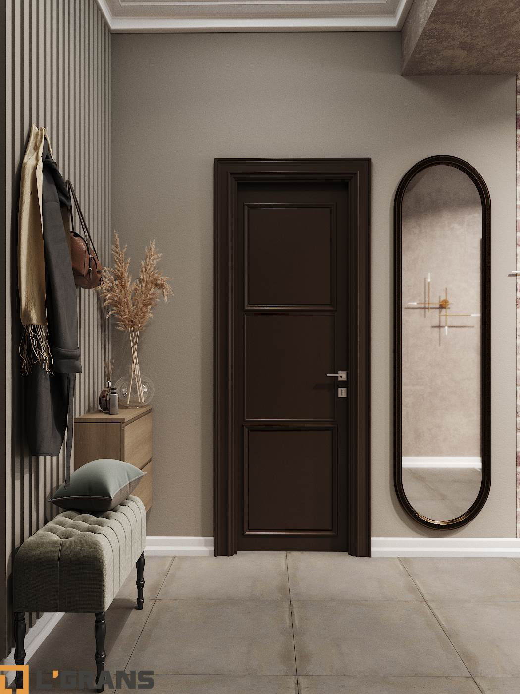 Дизайн проект интерьера квартиры в ЖК Гродеков