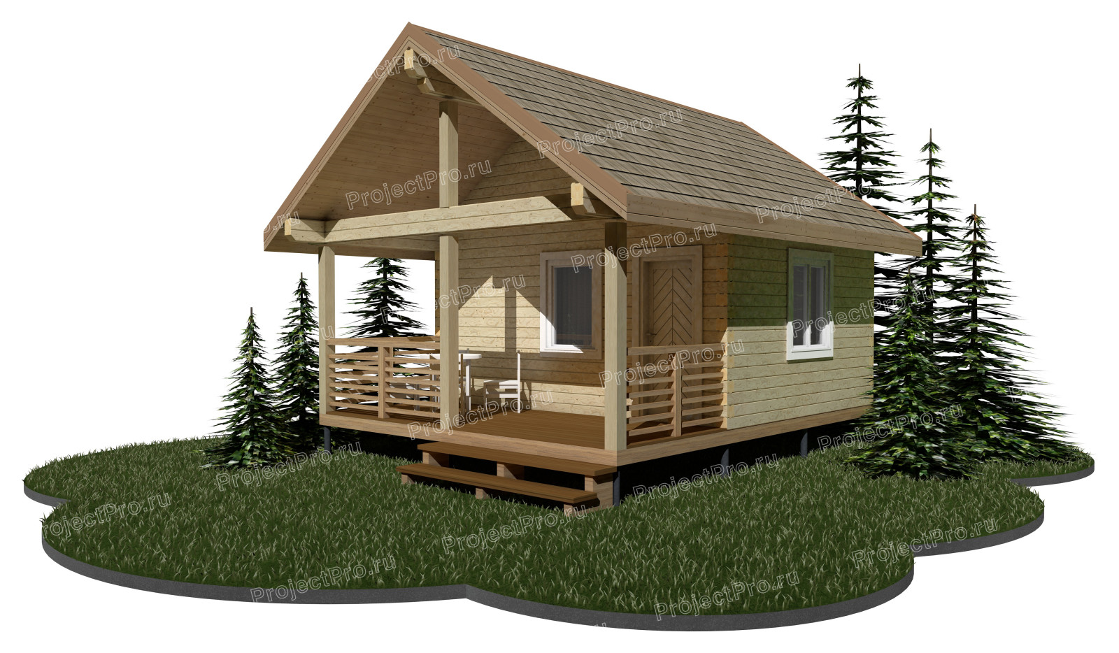 Обложка проекта: Бани и баньки из бруса, бревна и лафета