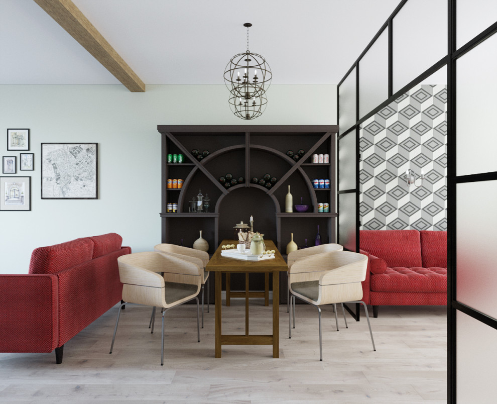 Лаундж хостела в исторической части Санкт-Петербурга