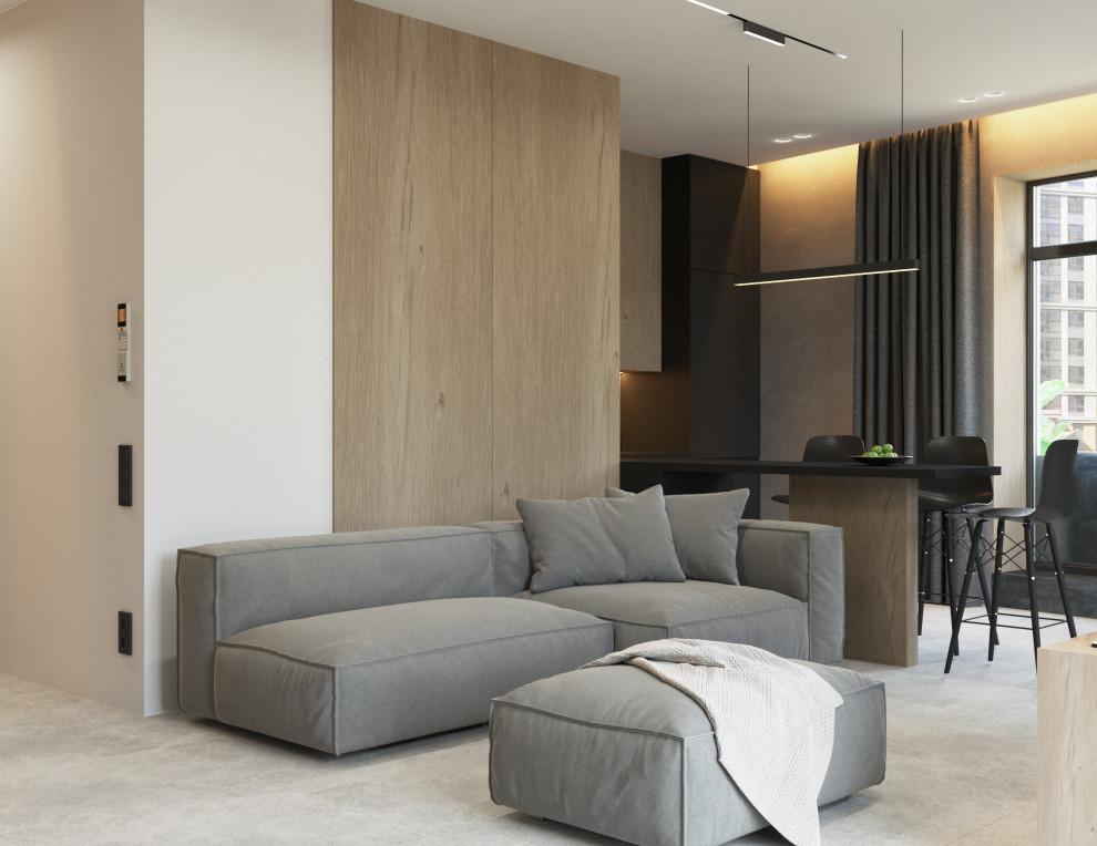 Современная квартира с видом на лес