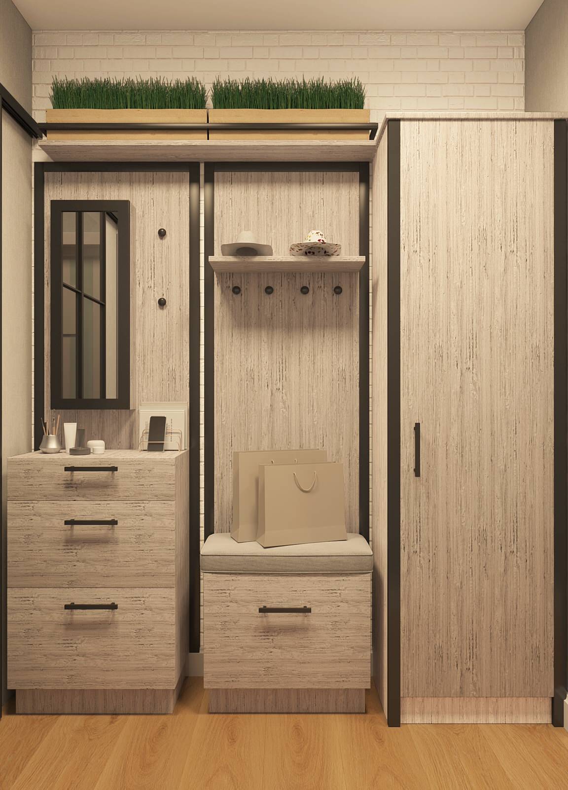 Дизайн-проект двухкомнатной квартиры "Жемчужина Зеленограда"