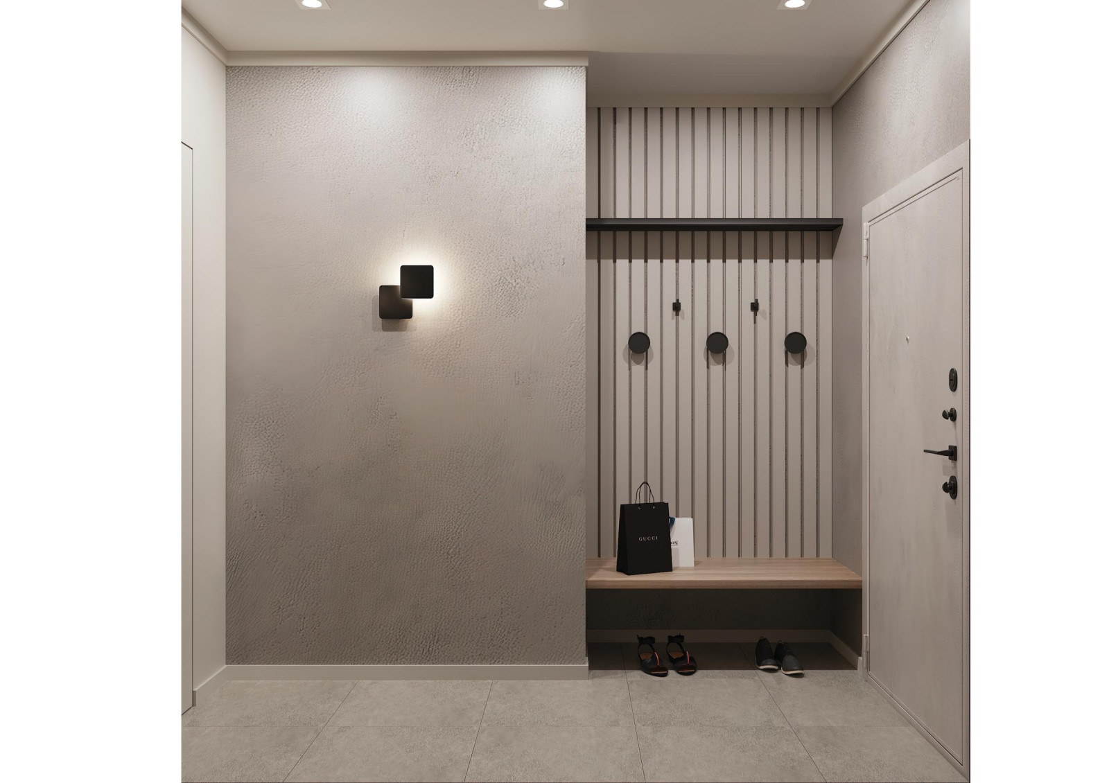 Яркий смешанный стиль в квартире 70 м2