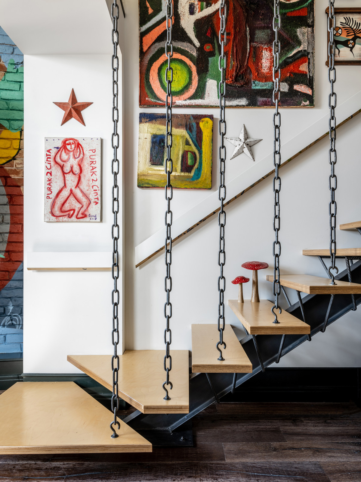 Лестница. Квартира архитектора Дарьи Васильковой