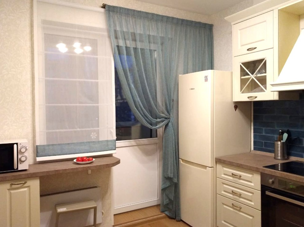 Обложка проекта: Кухня с лазурью