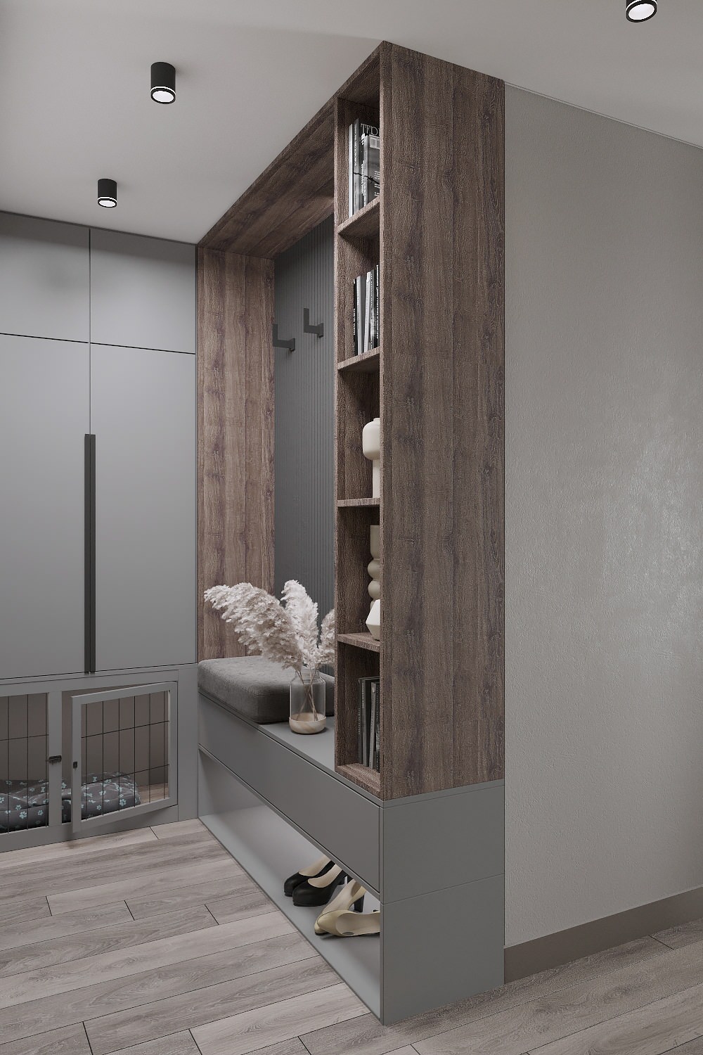 Квартира для семьи с вольером для собаки