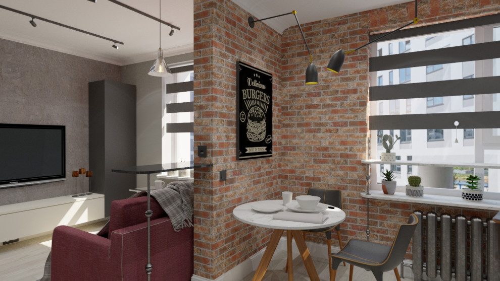 Стол и гостиная