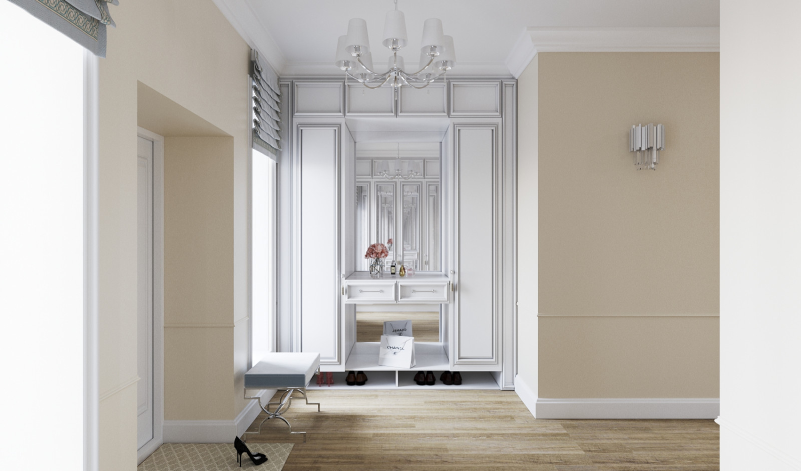 Прихожая в загородном доме