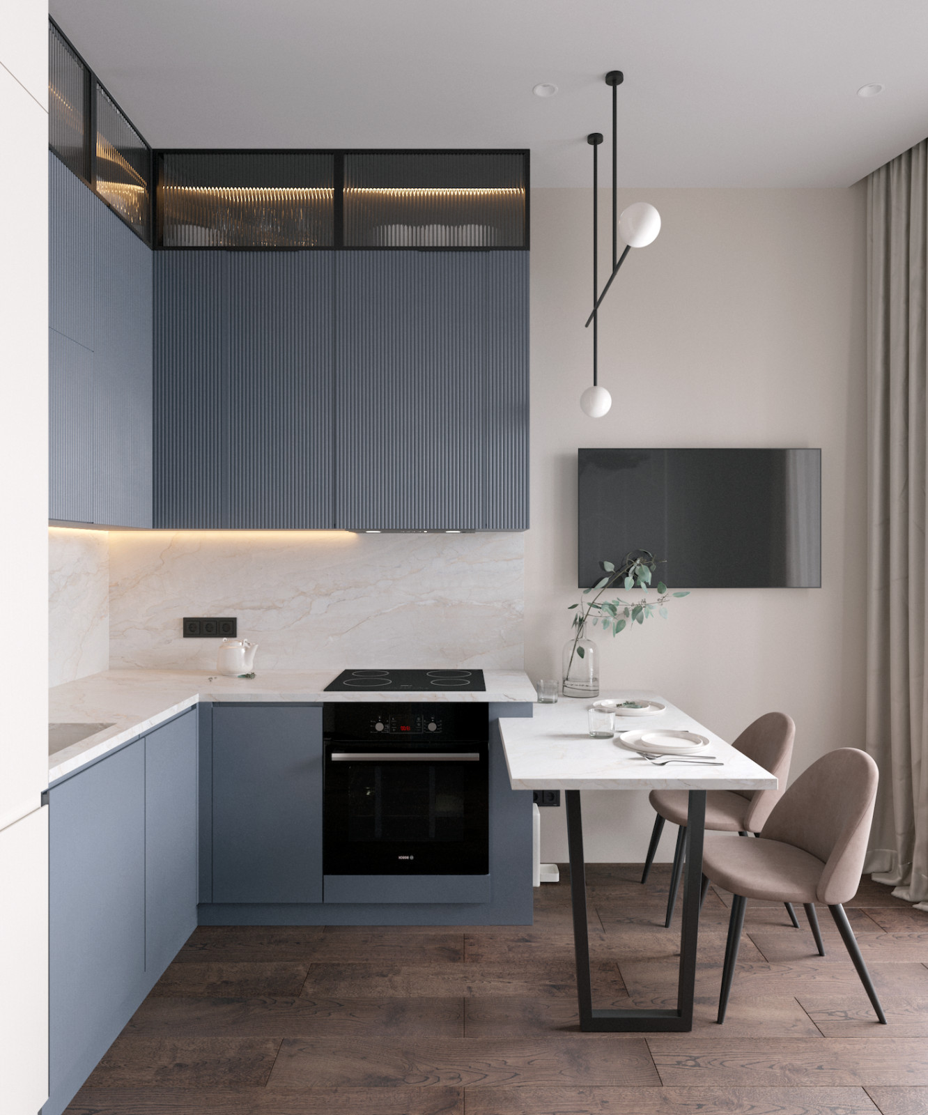 Квартира для девушки 32м2 в ЖК Wellton Towers