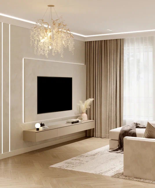 Дизайн евротрешки в стиле современная классика