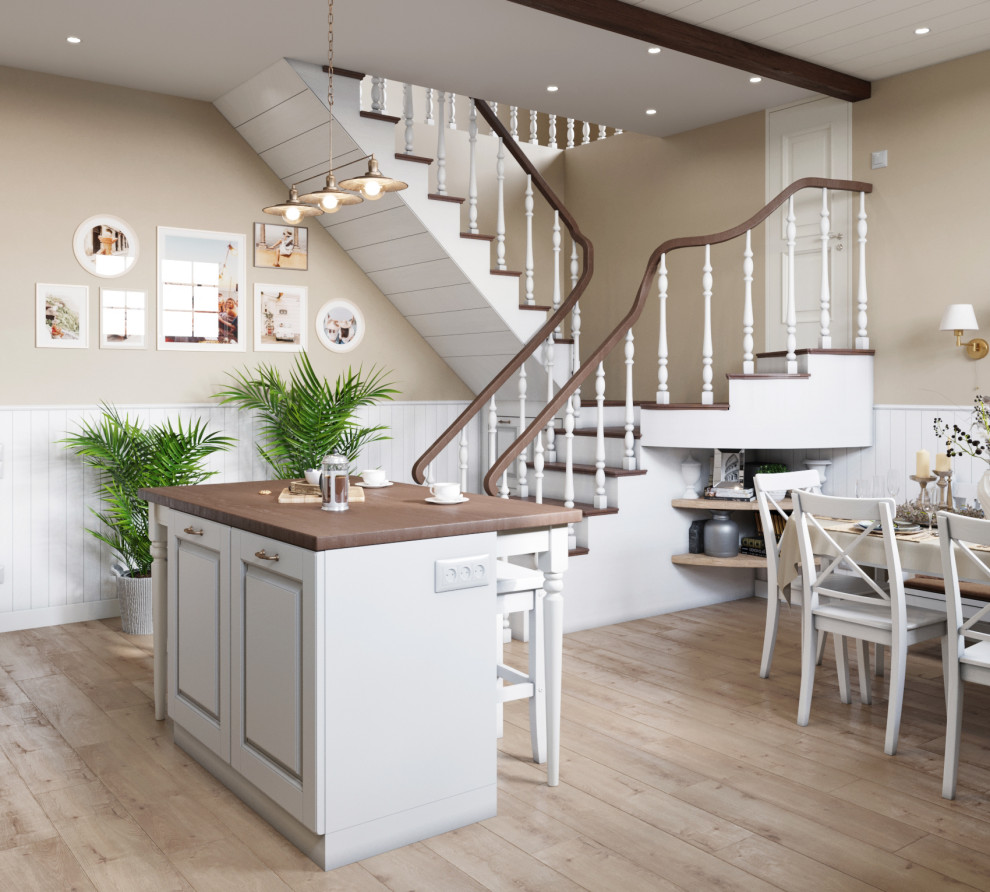 Дизайн-проект загородного дома 77,25 кв.м. в г. Симферополь в стиле кантри