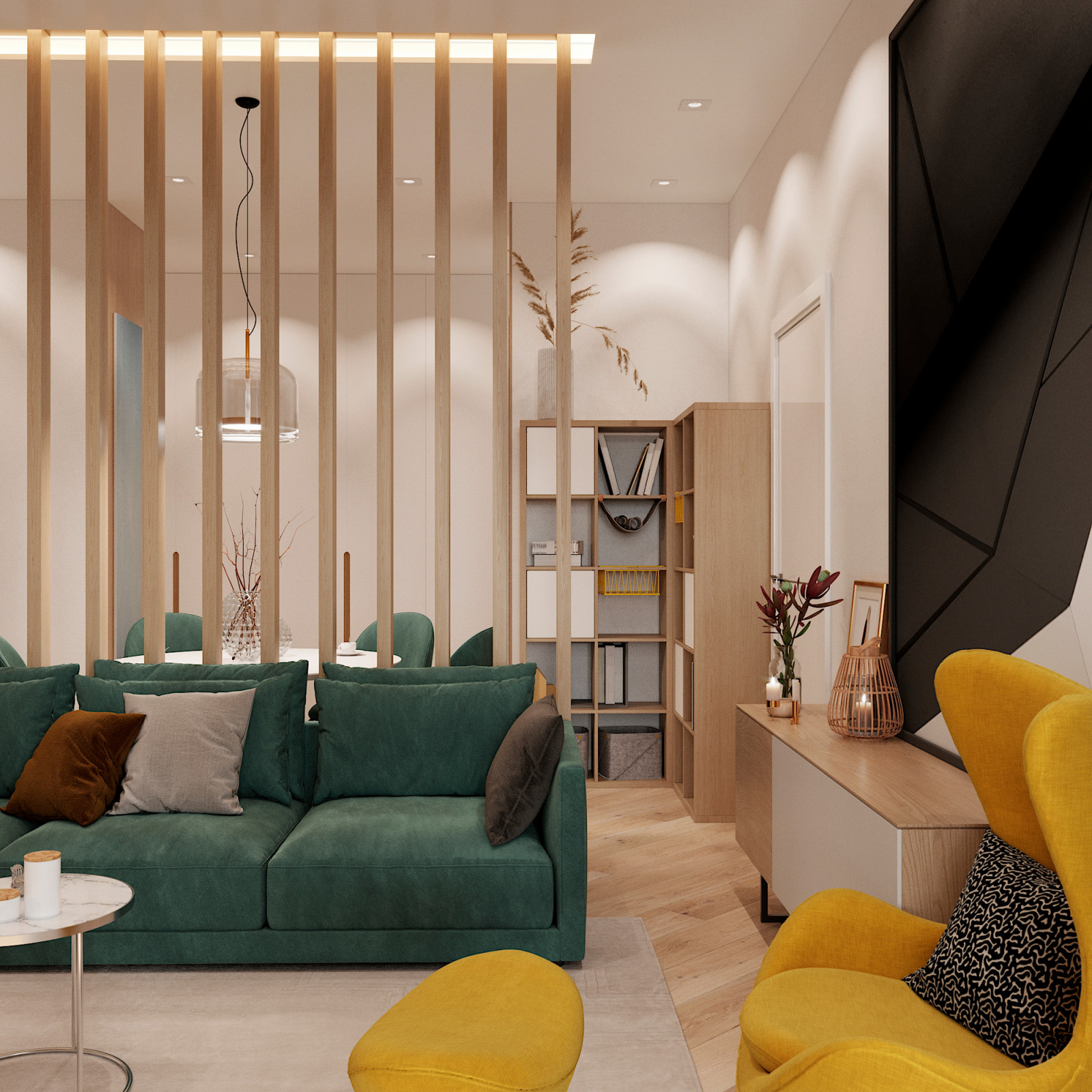 Дизайн-проект квартиры общей площадью - 86 м.кв. в г. Химки, ЖК "Маяк"